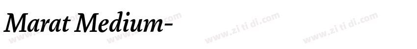 Marat Medium字体转换